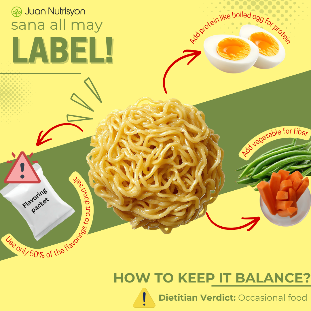 How to balance instant noodles